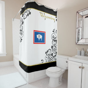 Rideaux De Douche Drapeau du Wyoming