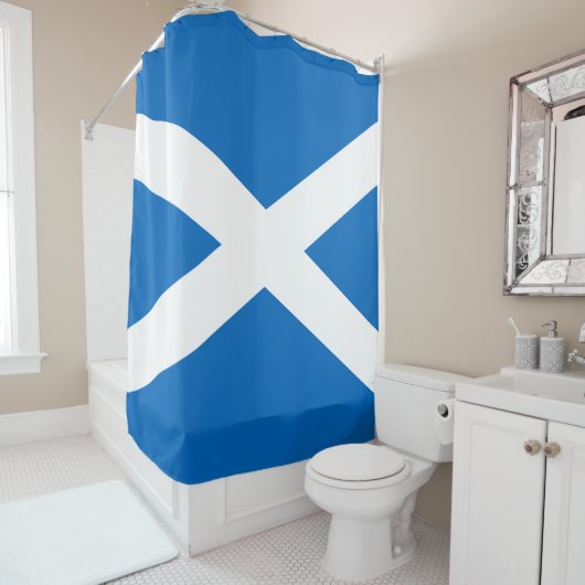 Rideaux De Douche Drapeau écossais (Saltire) (Drapeau écossais) (En situation)
