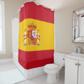 Rideaux De Douche Drapeau espagnol (En situation)