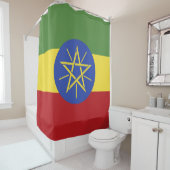 Rideaux De Douche Drapeau éthiopien (En situation)