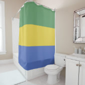 Rideaux De Douche Drapeau Gabon (En situation)