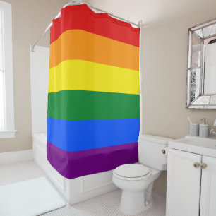 Rideaux De Douche Drapeau Gay pride arc-en-ciel LGBT