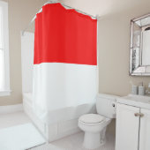 Rideaux De Douche Drapeau indonésien (Indonésie) (En situation)
