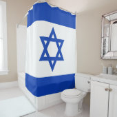Rideaux De Douche Drapeau Israël (En situation)