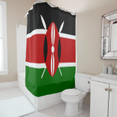 Rideaux De Douche Drapeau kényan (Kenya) (En situation)