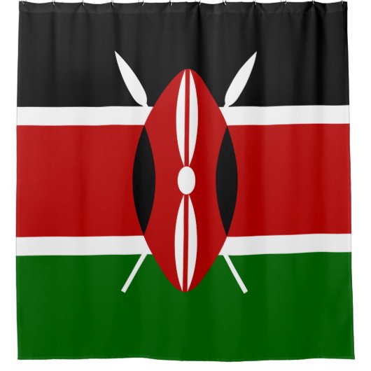 Rideaux De Douche Drapeau kényan (Kenya) (Devant)
