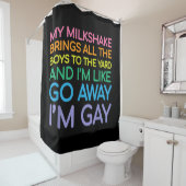 Rideaux De Douche Drapeau lesbien gay pride Rainbow (En situation)