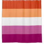Rideaux De Douche Drapeau Lesbienne (Devant)