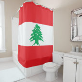 Rideaux De Douche Drapeau libanais (Drapeau libanais) (En situation)