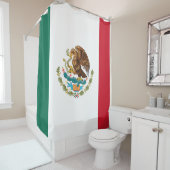 Rideaux De Douche Drapeau mexicain - Drapeau du Mexique Douche ridea (En situation)