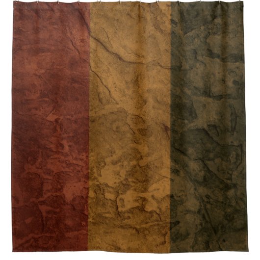Rideaux De Douche Drapeau mur de pierre de Nouvelle-Guinée (Devant)