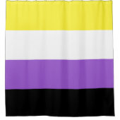 Rideaux De Douche Drapeau Non Binaire (Devant)