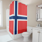 Rideaux De Douche Drapeau norvégien (Norvège) (En situation)