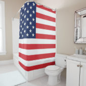 Rideaux De Douche Drapeau patriotique américain (En situation)