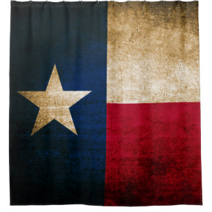 Rideaux De Douche Drapeau patriotique russe du Texas