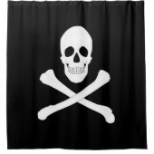 Rideaux De Douche Drapeau Pirate (Jolly roger) (Devant)