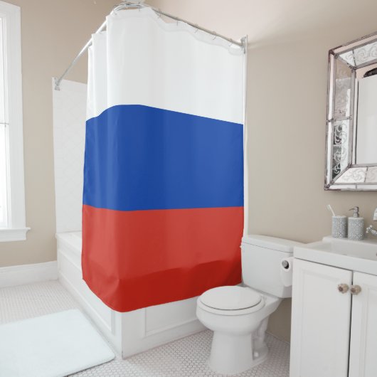 Rideaux De Douche Drapeau russe (Russie) (En situation)