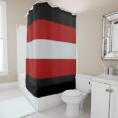 Rideaux De Douche Drapeau satanique (Satanisme) (En situation)