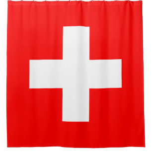 Rideaux De Douche Drapeau Suisse