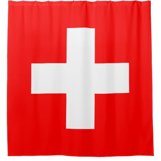 Rideaux De Douche Drapeau Suisse (Devant)