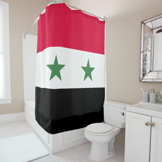 Rideaux De Douche Drapeau syrien (En situation)