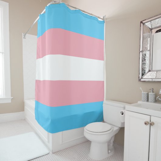 Rideaux De Douche Drapeau Transgenre (En situation)