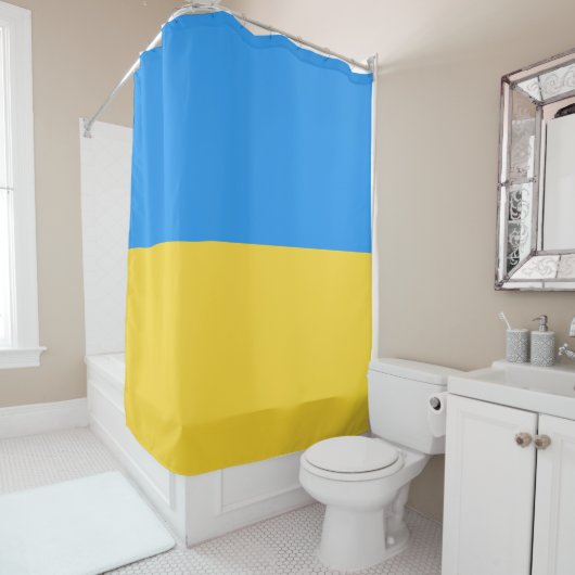 Rideaux De Douche Drapeau ukrainien (En situation)
