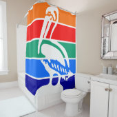 Rideaux De Douche Drapeau urbain de Saint-Pétersbourg (Floride) (En situation)