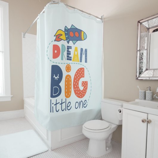 Rideaux De Douche Dream Big Little One Rocket (En situation)