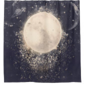 Rideaux De Douche Dream Moon Magic Cosmic Sparkles (Devant)