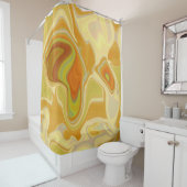 Rideaux De Douche Dreamscape in Gold (En situation)