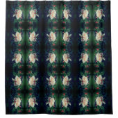 Rideaux De Douche Dreamy Peach Rose Et Buds Abstrait (Devant)