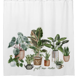 Rideaux De Douche Drôle Amoureux de Plante "Juste un Plante de plus"