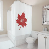 Rideaux De Douche Drôle Canadien (En situation)