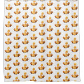 Rideaux De Douche Drôle Canard Joué Wink Joyeux Sourire (Devant)