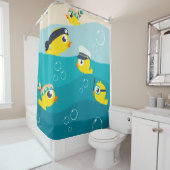 Rideaux De Douche Drôle en caoutchouc Duckie Sea Beach Baby (En situation)