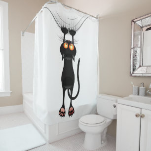 Rideaux De Douche Drôle Hang dans There Kitty