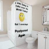 Rideaux De Douche Drôle Reprendre la Citation Mondiale (En situation)