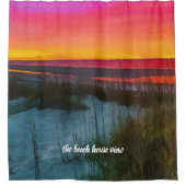Rideaux De Douche Dune de sable rose Sunset Beach (Devant)