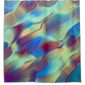 Rideaux De Douche Dune rocheuse de couleur dégradante avec doux bril (Devant)