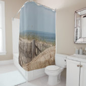 Rideaux De Douche Dunes de sable et barrière de plage (En situation)