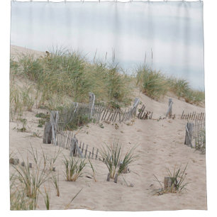 Rideaux De Douche Dunes de sable et barrières de plage