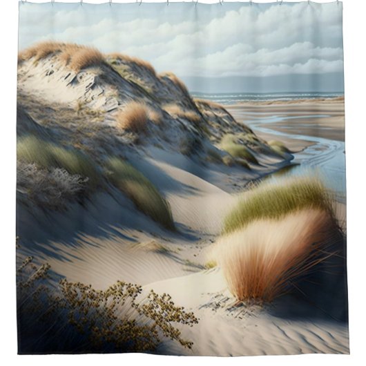 Rideaux De Douche Dunes d'or (Devant)