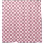 Rideaux De Douche Dusty rose checkerboard pattern (Devant)