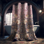 Rideaux De Douche Dusty rose Turquoise Pimpernel William Morris Flor