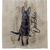 Rideaux De Douche Dutch Shepherd - Illustration utchie (Devant)