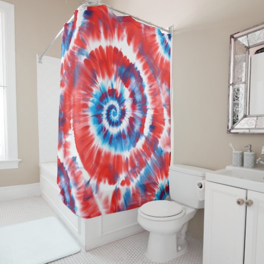 Rideaux De Douche Dye cravate (En situation)