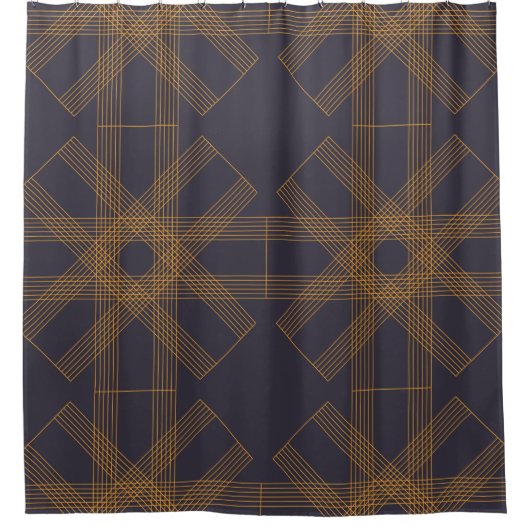 Rideaux De Douche Dynamique, moderne, cool, art motif abstrait (Devant)