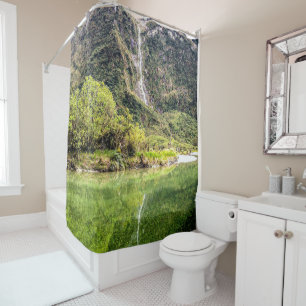 Rideaux De Douche Earthy Mountain Stream // Randonnée Bliss