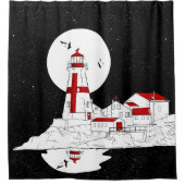 Rideaux De Douche East Quoddy Head Phare plat (Devant)